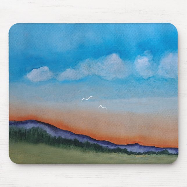Mousepad Colinas Sunset Graciosas (Frente)