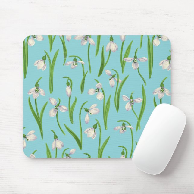 Mousepad Colírio de neve em azul-piscina (Com mouse)