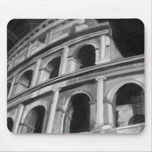 Mousepad Coliseu romano com desenhos arquitetônicos