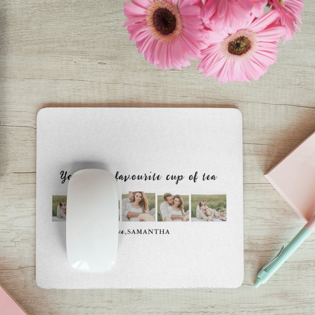 Mousepad Collage Casal Photo & You Are My Cup Of Tea Cote (Criador carregado)