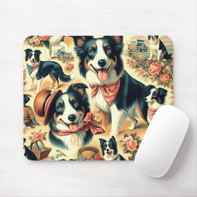 Mousepad Cólle de Borda Cólida Sem Costura (Com mouse)