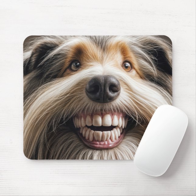 Mousepad Collie com um dente (Com mouse)
