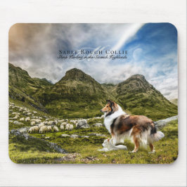 Mousepad Collie Sable Rough Herding - Personalizado