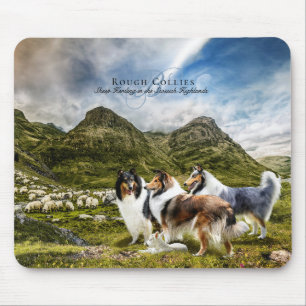 Mousepad Collies em Bruto de Criação de Ovinos - Personal