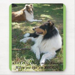 Mousepad COLLIES - um é nunca bastante… áspero