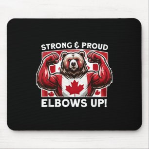 Mousepad Coloca o Canadá no verdadeiro Norte forte Estado p