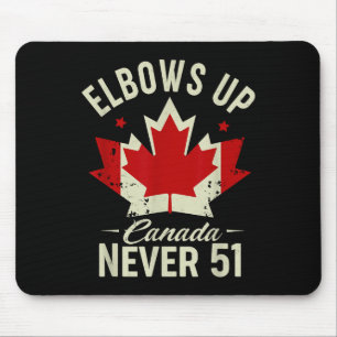 Mousepad Coloca o Canadá Nunca 51 Canadá Sinalizador Forte