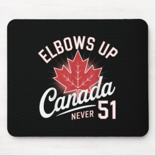 Mousepad Coloca o Canadá Nunca 51 Sinalizador Canadá