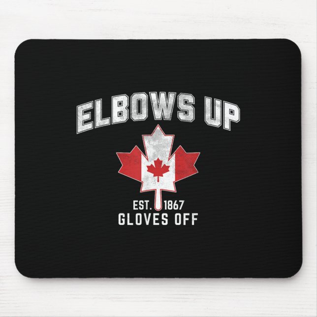 Mousepad Coloca-se no Est. 1867, Maple Leaf Canada (Frente)