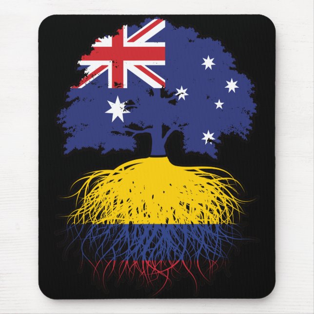 Mousepad Colômbia - Austrália - Raízes de Árvore Colombiana (Frente)