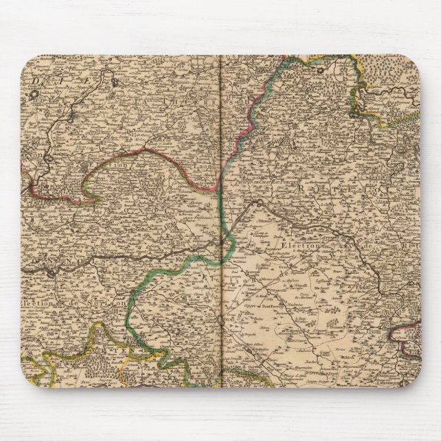 Mousepad Colonatos e florestas em França 2 (Frente)