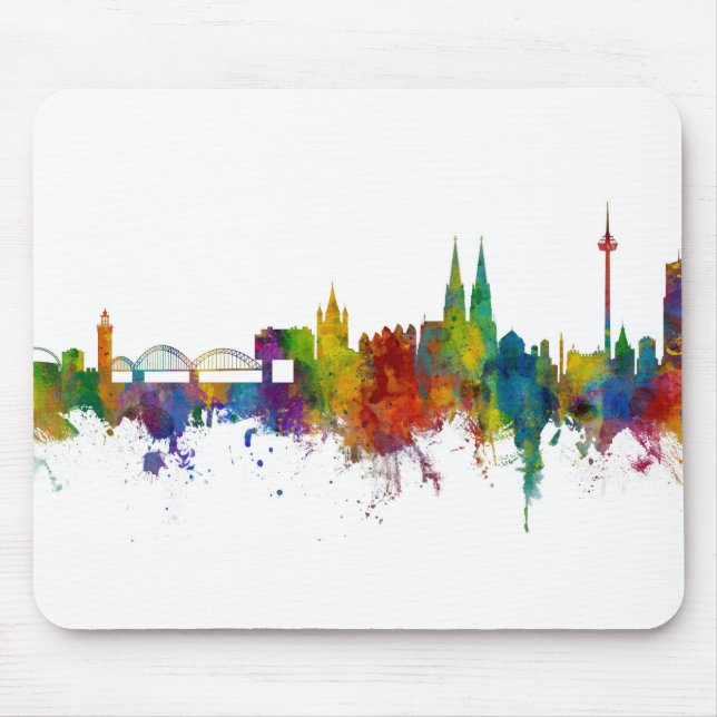 Mousepad Colônia Alemanha Skyline (Frente)