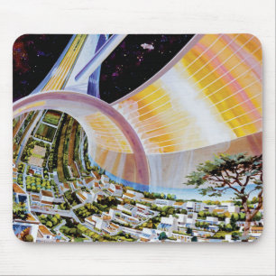 Mousepad Colônia de Habitat da Estação Espacial Torus Conce