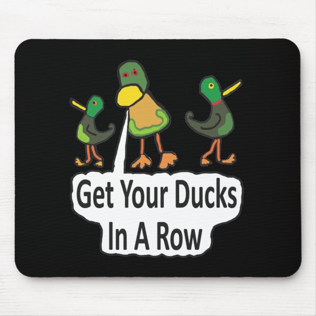 Mousepad Coloque Seus Patos Em Uma Fila (Frente)