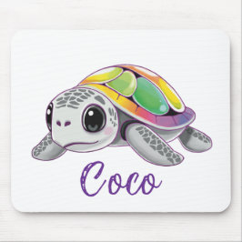 Mousepad Color Burst Sea Turtle