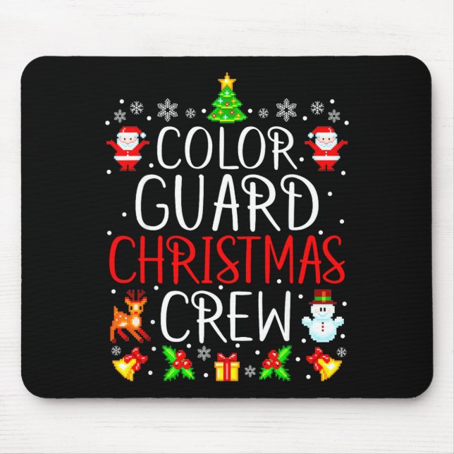 Mousepad Color Guard Christmas Crew Matching Xmas  (Frente)