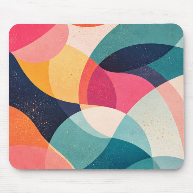 Mousepad Color Rhythm abstract waves (Frente)