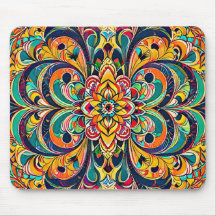 Color Symphony Mandala – Bold Psychedelic Floral