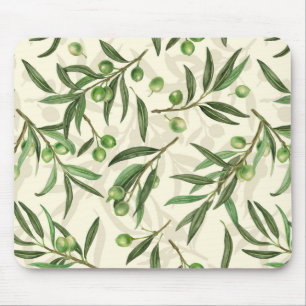 Mousepad Coloração aquática dos ramos de oliveira