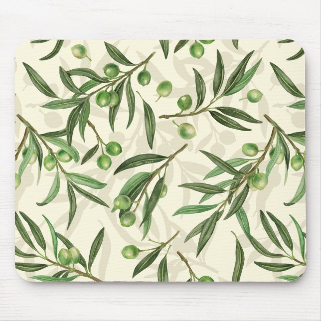 Mousepad Coloração aquática dos ramos de oliveira (Frente)