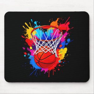 Mousepad Coloração Colorida de Basquete Colorida Coloração
