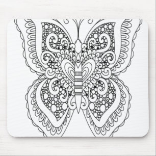 Mousepad Coloração de Adultos Estilo de Livro Autocolora