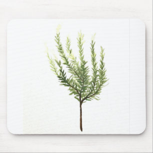 Mousepad Coloração de água do jardim de plantas aromáti