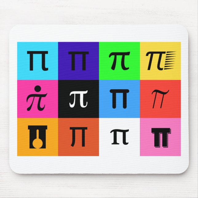 Mousepad colorblock feliz pi dia (Frente)