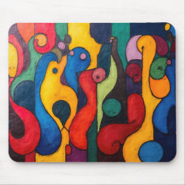 Mousepad Colorcubo 2 Mouse Colorido Cubismo