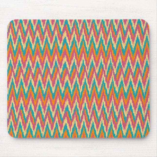 Mousepad Colores de Especiarias de Design do iKat Zigzag (Frente)
