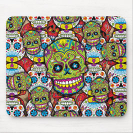 Mousepad Colorful Dia de los Muertos Skulls