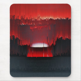 Mousepad Colorful Digital Sunset Glitch