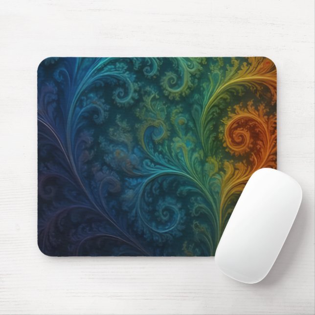 Mousepad Colorful Fractal (Com mouse)