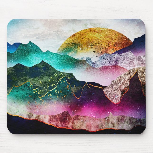 Mousepad Colorful Gemstone Mountains (Frente)