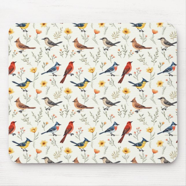 Mousepad Colorful Little Birds (Frente)