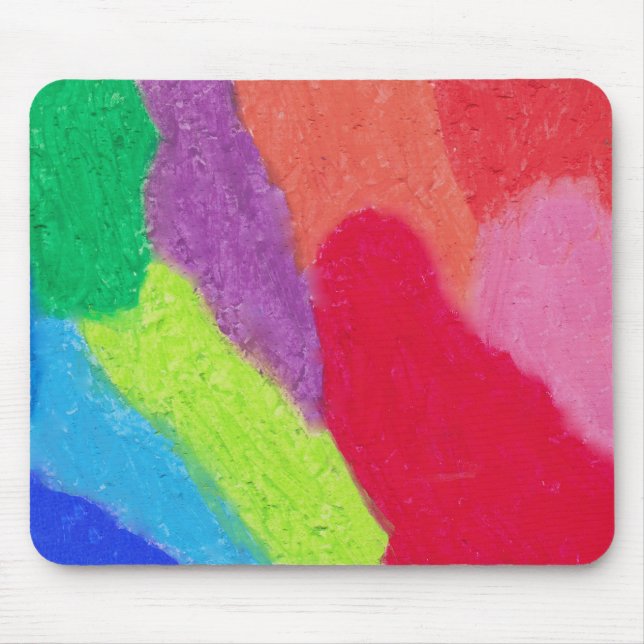 Mousepad Colorida Crayon art impressão (Frente)