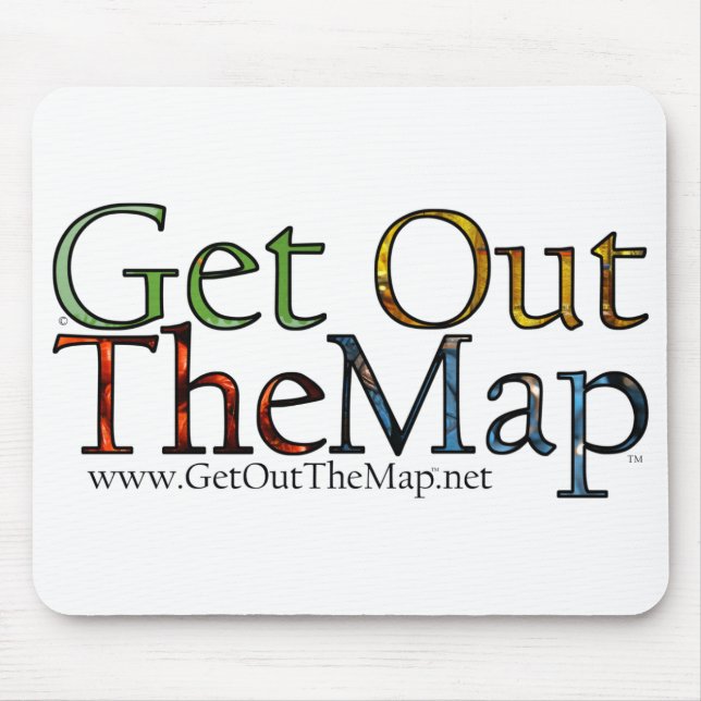 Mousepad colorido das palavras (Frente)