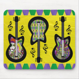Mousepad Colorido Mardi Gras Guitars