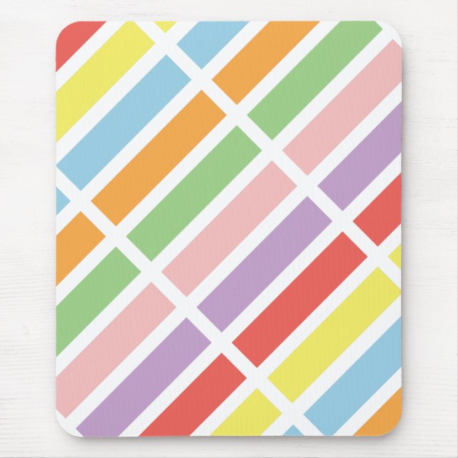 Mousepad Colorido Matizes Pastel (Frente)
