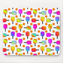 Mousepad Colorido, Pickleball Paddles, Laranja Picklebolas