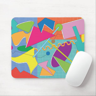 Mousepad Colorido Rato de Almofada de Formas Gráficas Abstr