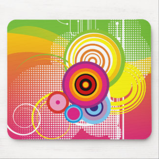 Mousepad colorido retro