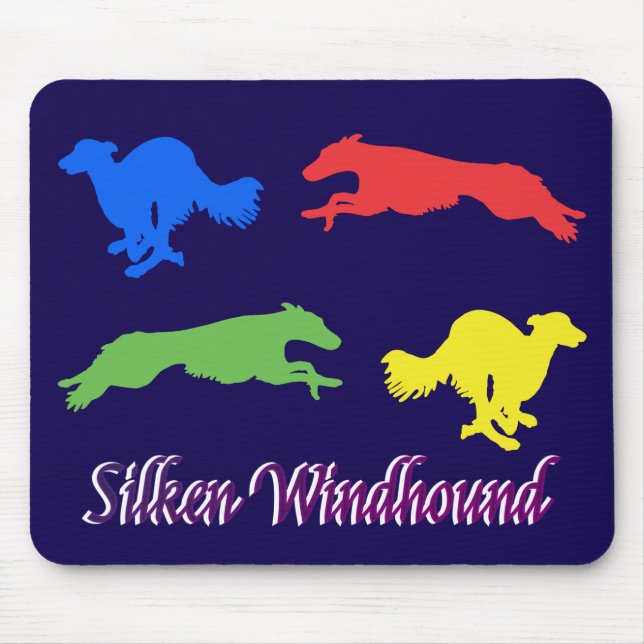 Mousepad Coloridos Silken Windhounds (Frente)