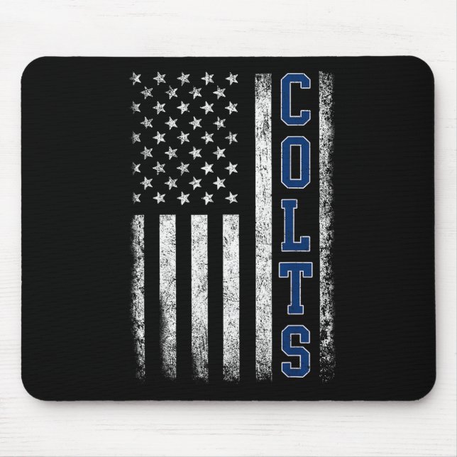 Mousepad Colts Vintage Retro Men Boy (Frente)