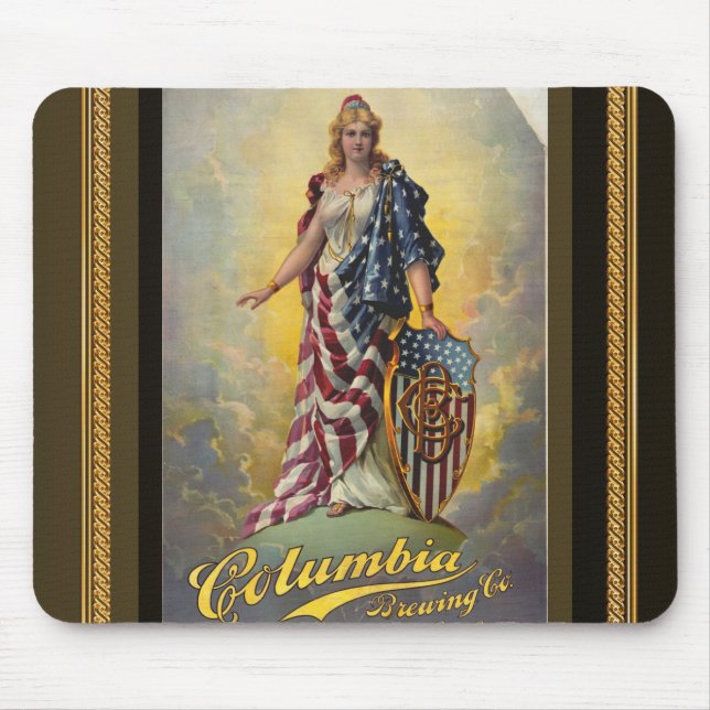 Mousepad Columbia Brewing Co. Poster (Frente)