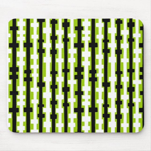 Mousepad Colunas abstrato - Preto e Branco na Árvore Marcia (Frente)