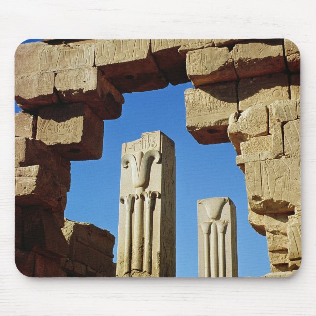 Mousepad Colunas decoradas com lótus estilizados (Frente)
