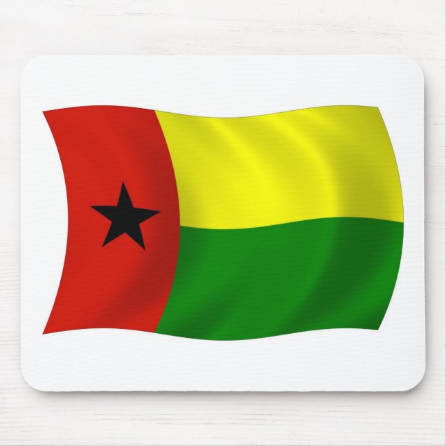 Mousepad com a Bandeira da Guiné-Bissau (Frente)
