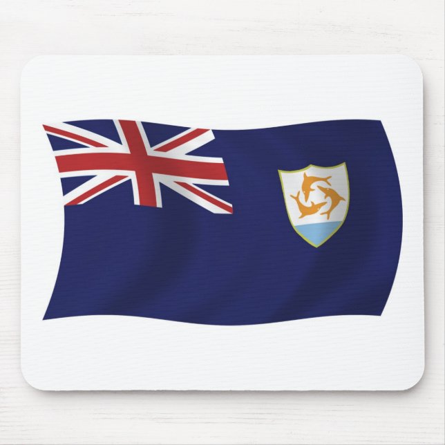 Mousepad com a bandeira de Anguilla (Frente)