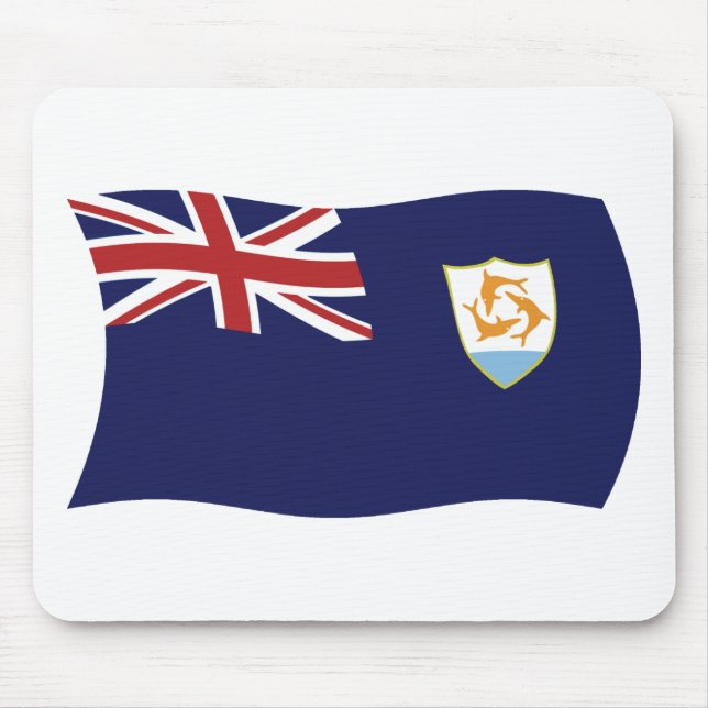Mousepad com a bandeira de Anguilla (Frente)